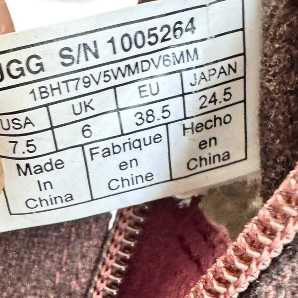 UGG Kesey Chestnut Lace Up Wool Lined Waterproof Boots Sz 7.5 - Picture 15 of 16